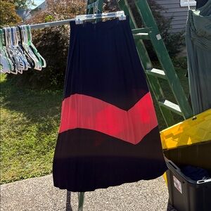 by & by Black and Pink Maxi Skirt